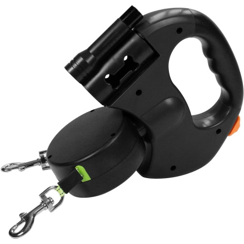 Retractable Duel Anti-Tangle Leash